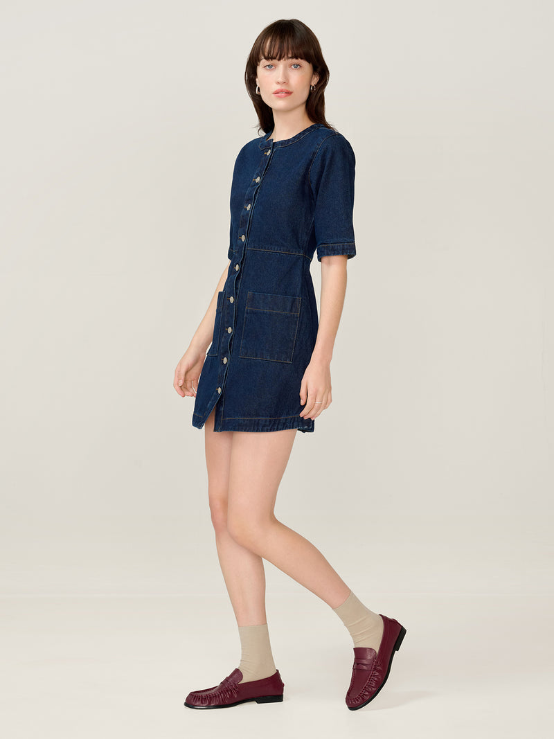 Adia Denim Mini Dress