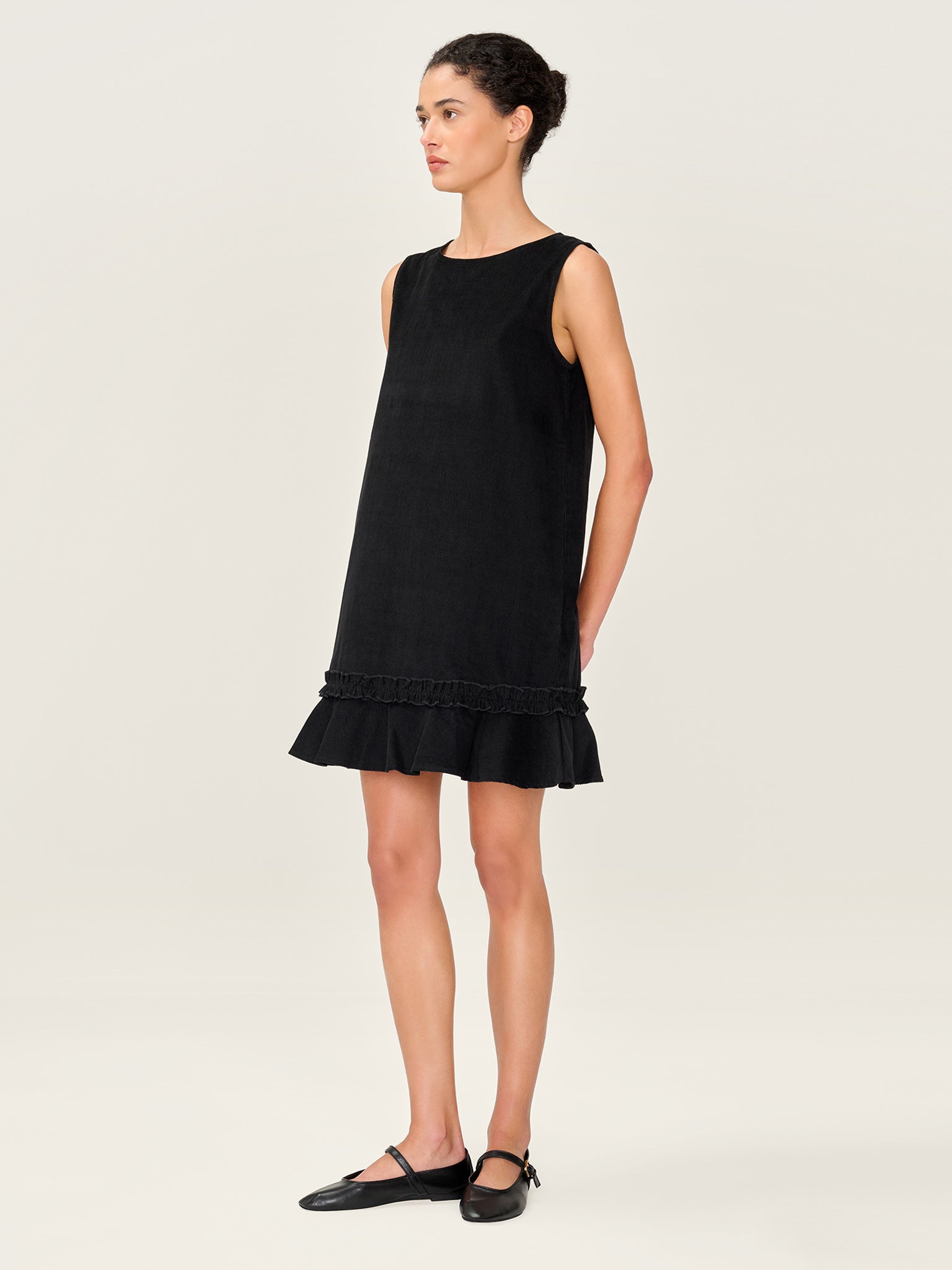 Adora Cord Dress in Black