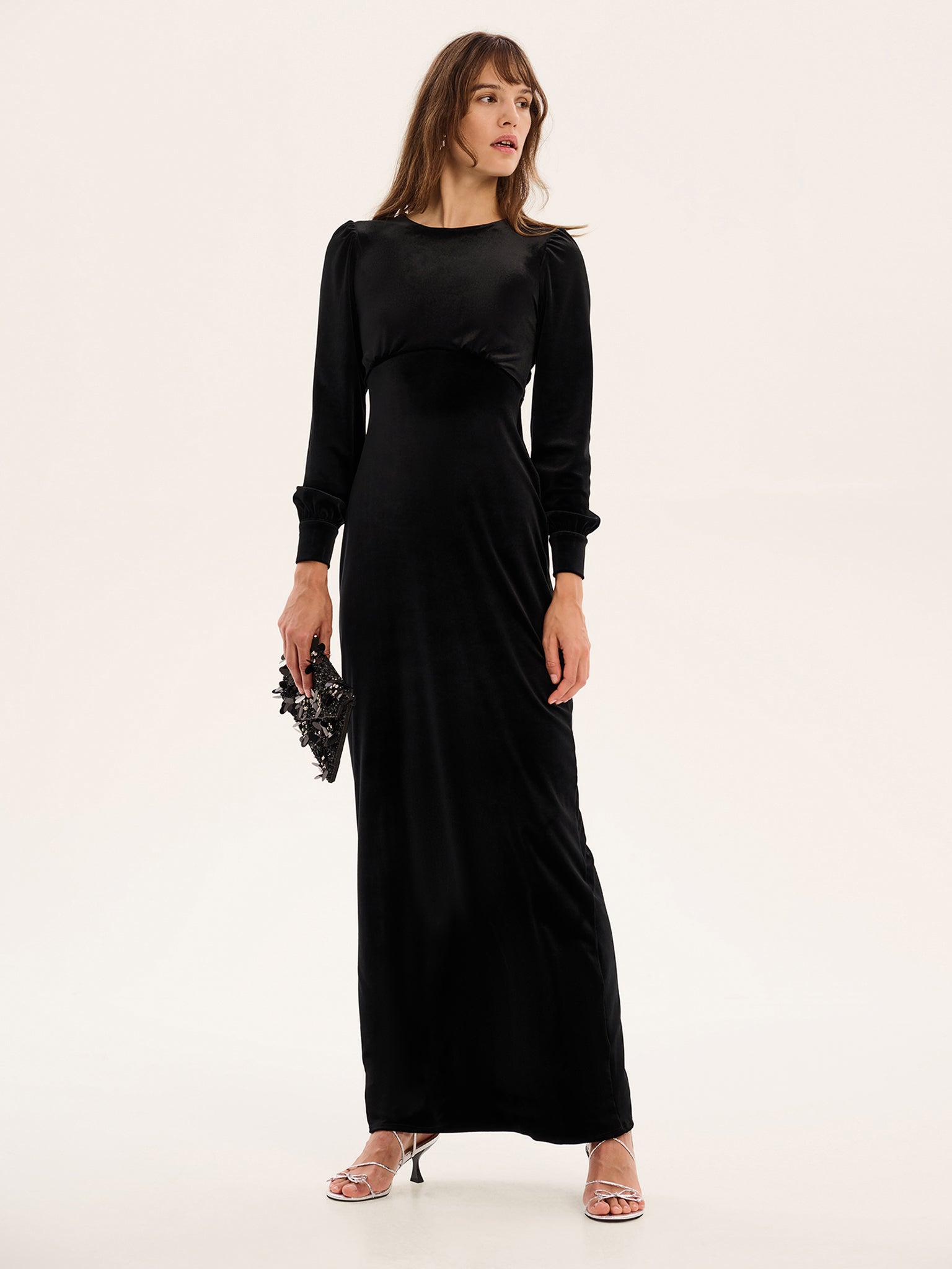 Aeryn Velvet Dress in Black - 12 Aeryn Velvet Dress in Black - 12
