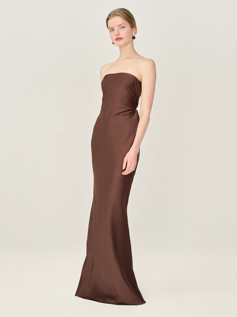 Amdra Dress in Chocolate
