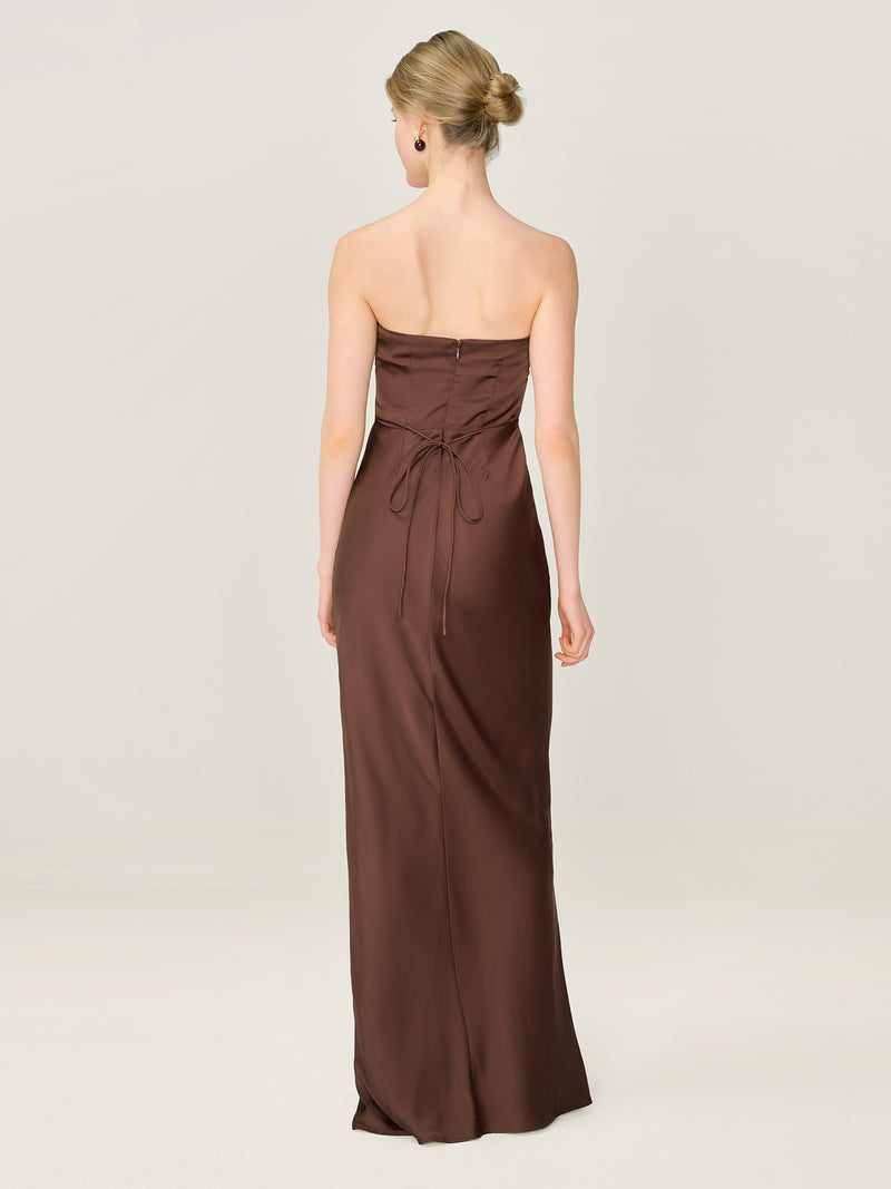 Amdra Dress in Chocolate