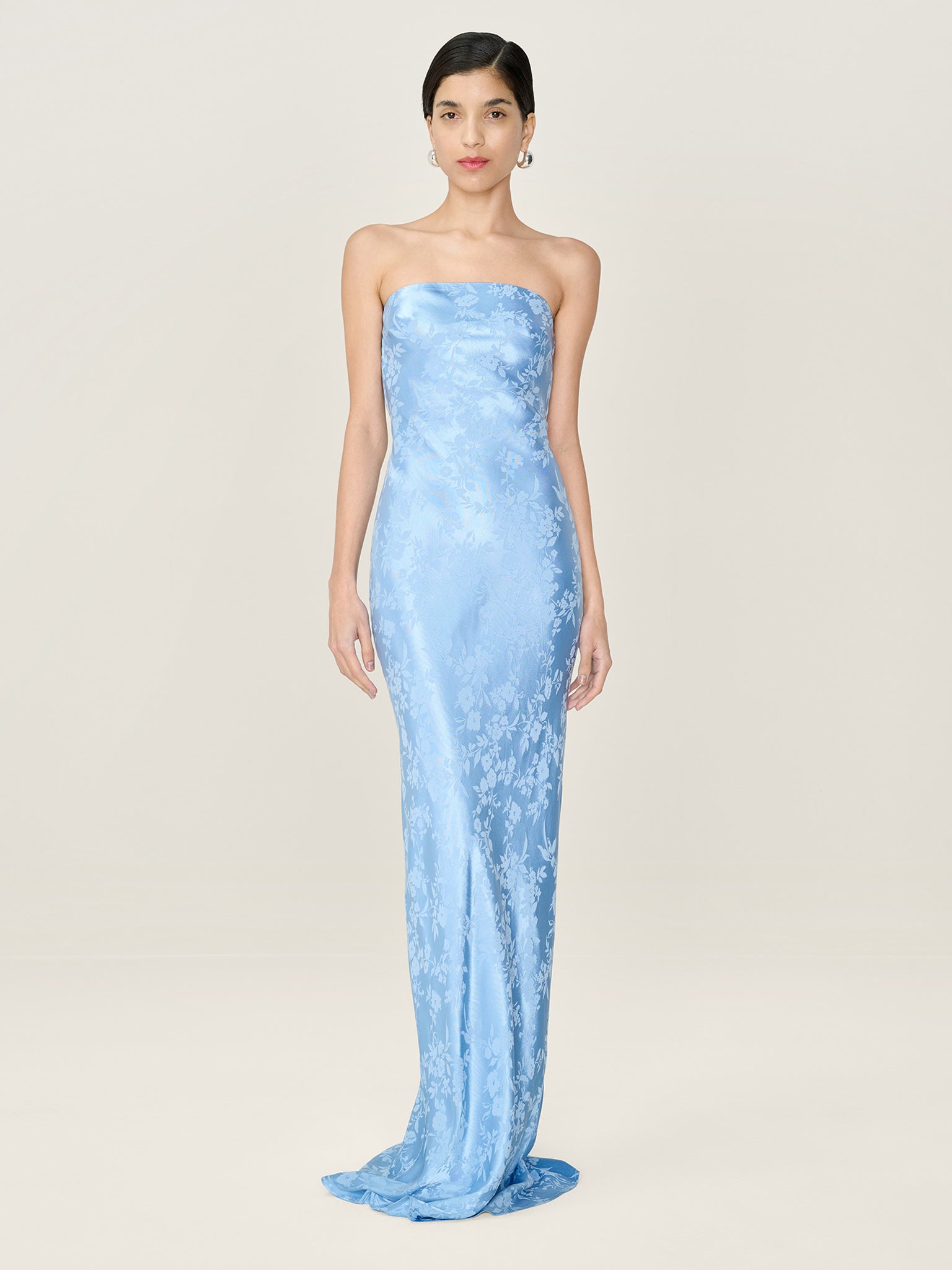 Amdra Jacquard Dress in Vista Blue