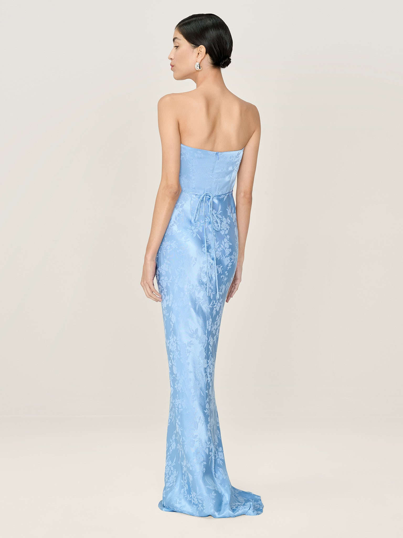 Amdra Jacquard Dress in Vista Blue