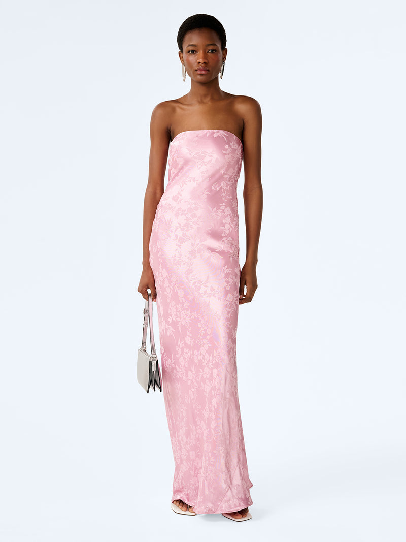 Amdra Jacquard Dress in Bleached Mauve