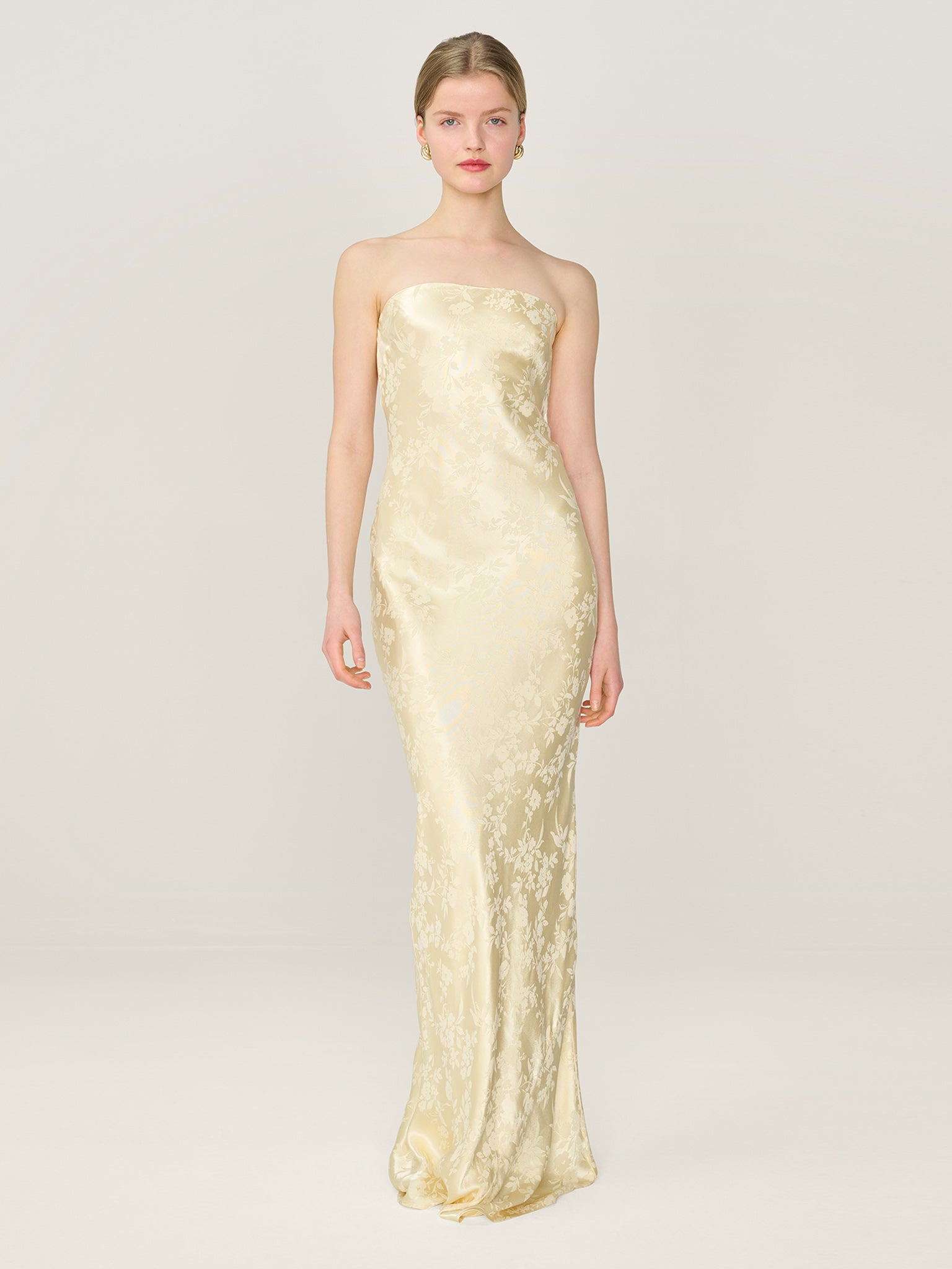 Amdra Jacquard Dress in Double Cream