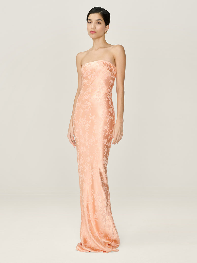 Amdra Jacquard Dress in Prairie Sunset