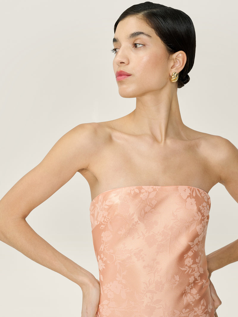 Amdra Jacquard Dress in Prairie Sunset