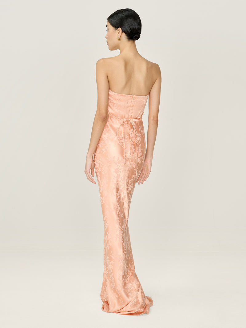 Amdra Jacquard Dress in Prairie Sunset