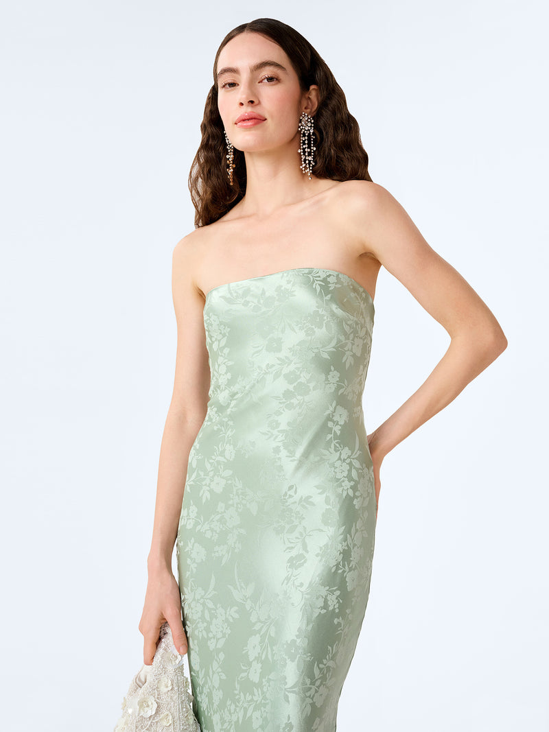 Amdra Jacquard Dress in Sage
