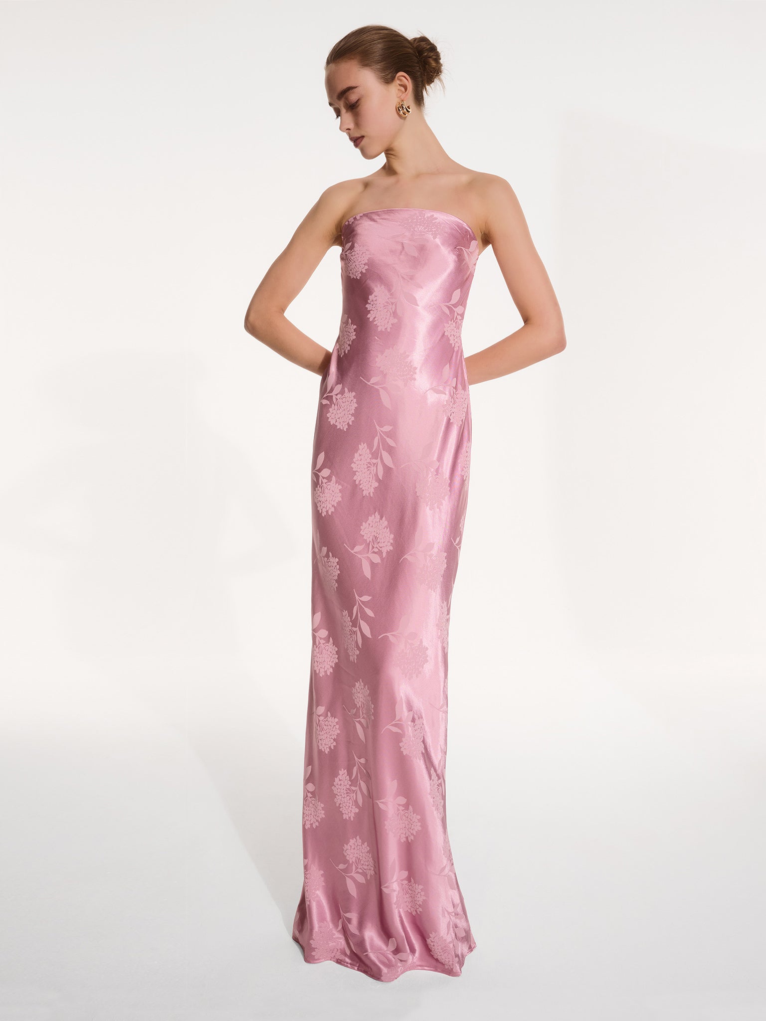 Omnes Womens Pink Amdra Strapless Woven Maxi Dress 20 Omnes Womens Pink Amdra Strapless Woven Maxi Dress 20