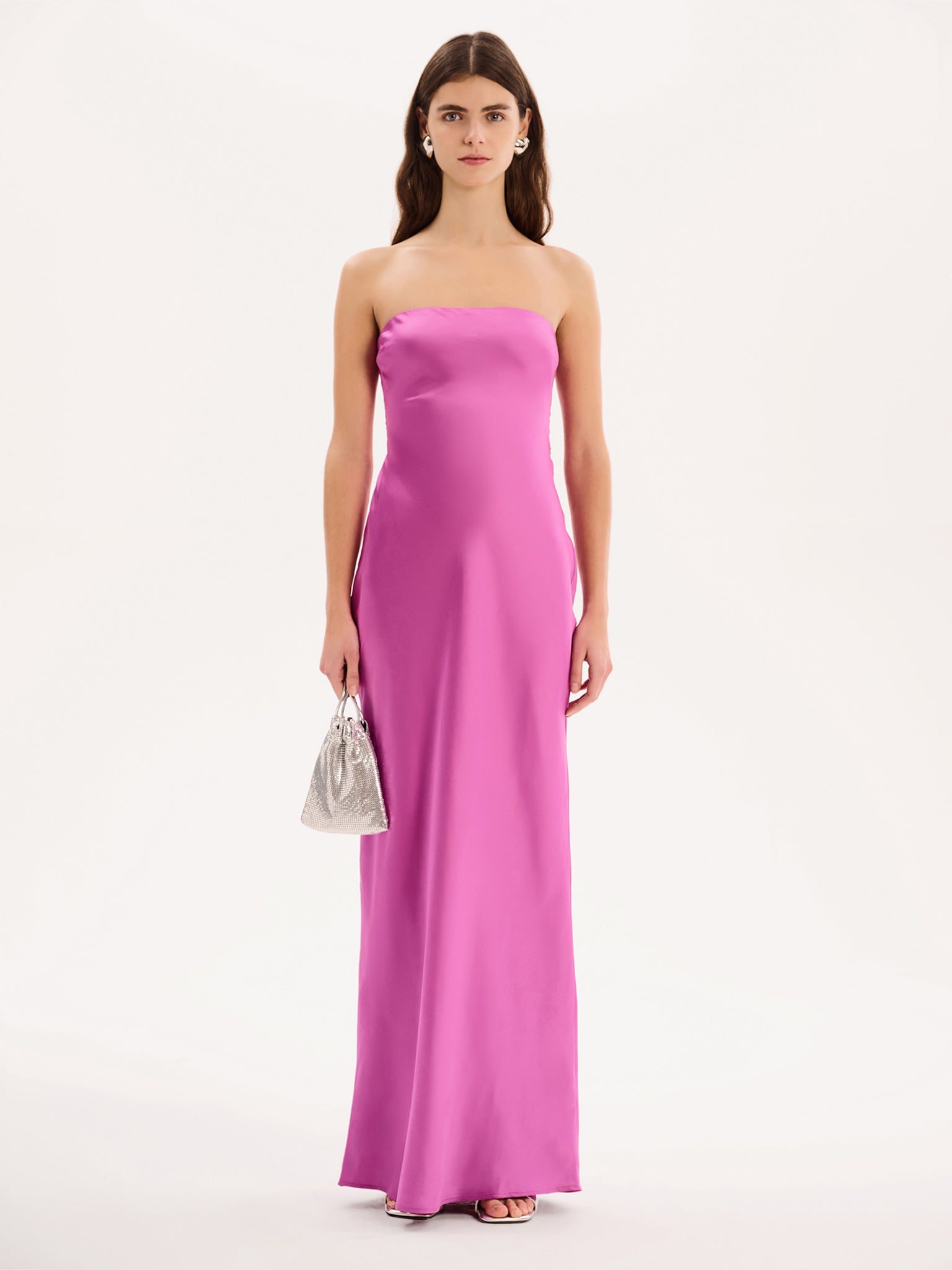 Amdra Strapless Dress in Purple | OMNES | Dresses | Sustainable &  Affordable Clothing