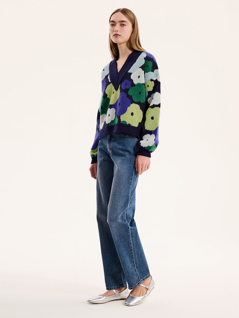 Ari Oversized Floral Jumper