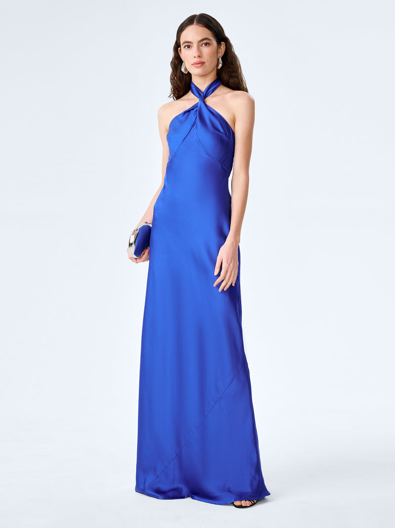 Arles Dress in Cobalt