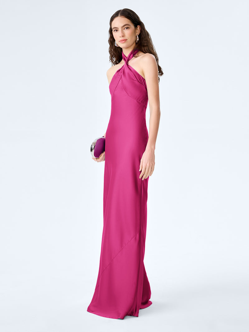 Arles Dress in Magenta