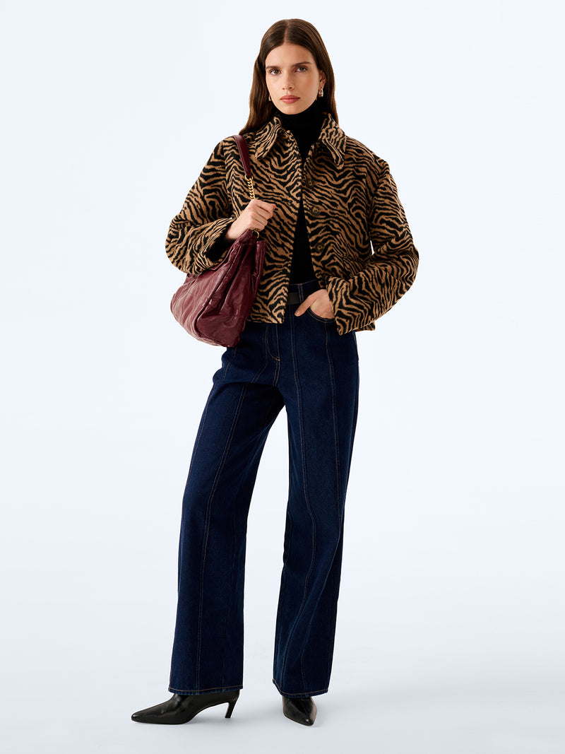 Atticus Jacket in Brown Animal