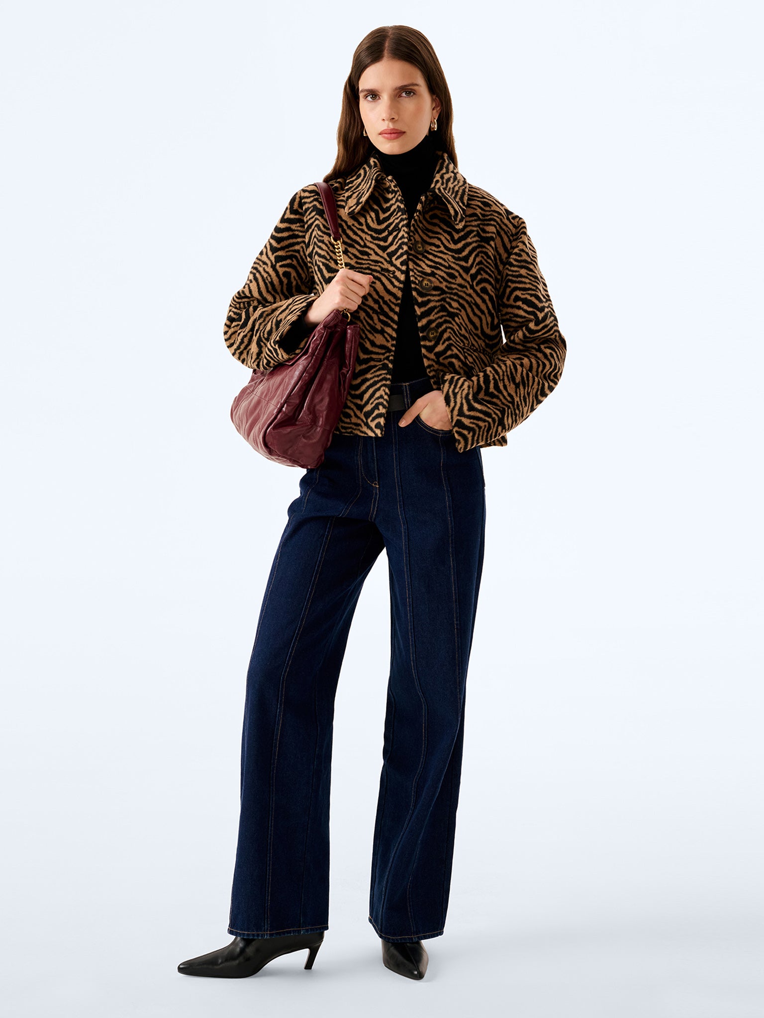 Atticus Jacket in Brown Animal