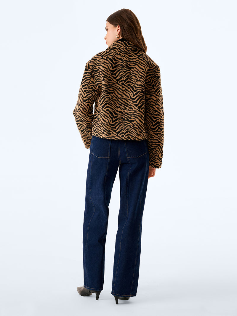 Atticus Jacket in Brown Animal