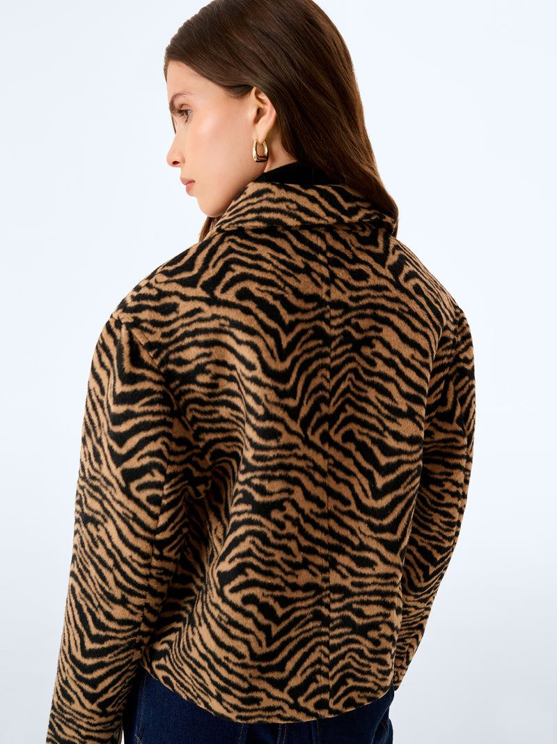 Atticus Jacket in Brown Animal