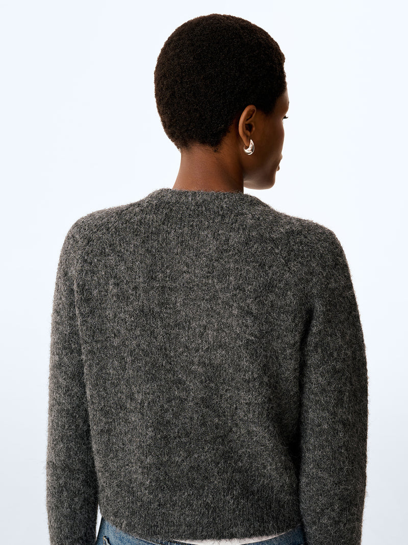 August Cardigan in Charcoal