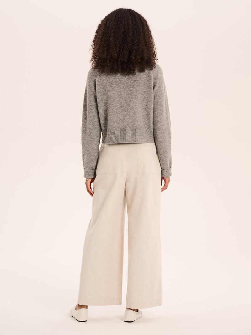 Tasmin Trouser in Ecru
