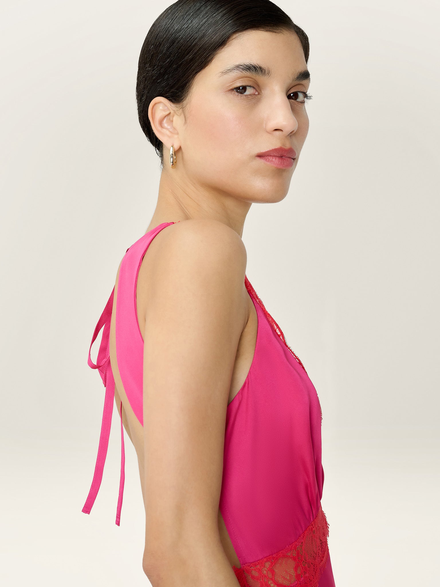 Aurelia Dress in Raspberry / Red OMNES Aurelia Dress in Raspberry / Red OMNES