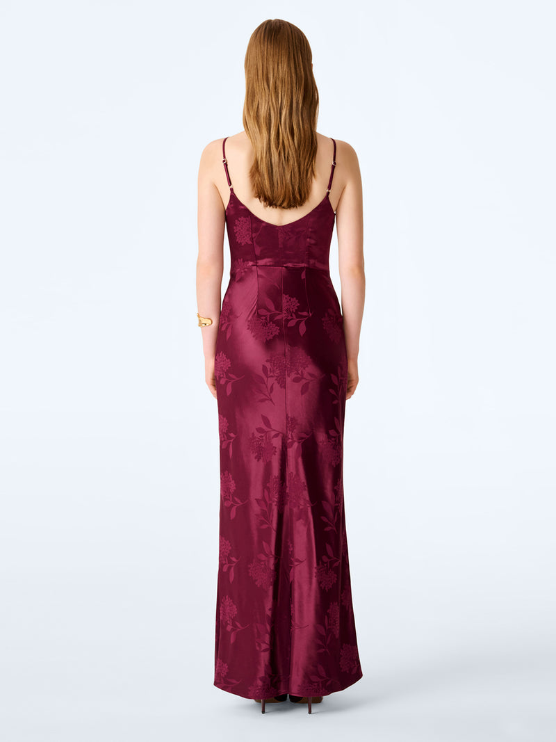 Ava Dress in Deep Wine