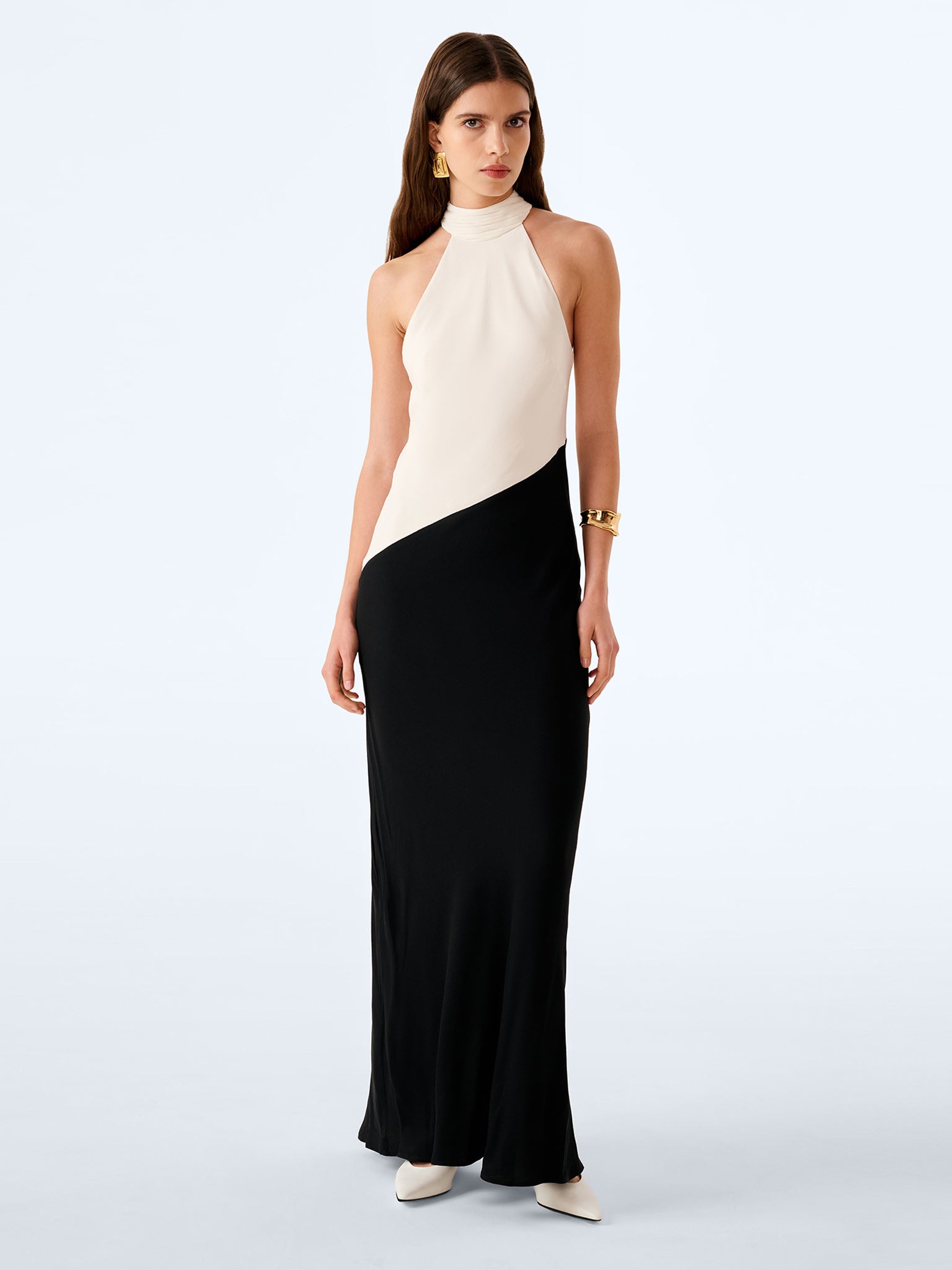 Avery Dress in Ivory and Black – OMNES