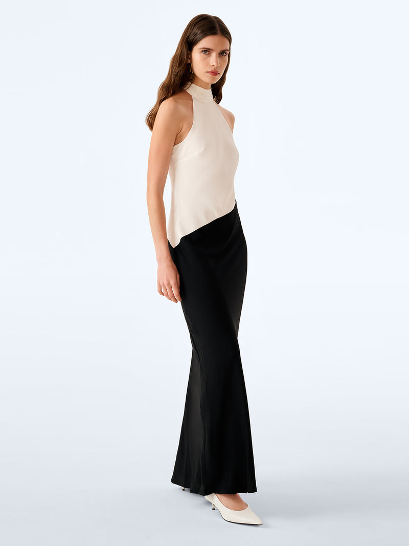 Avery Dress in Ivory and Black