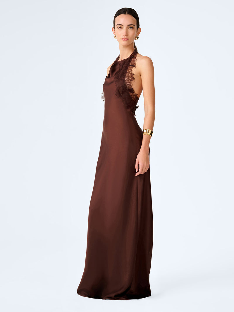 Aurelia Lace Trim Maxi Dress in Black | OMNES | Ethical & Affordable Clothing | Shop Women's Dresses Aurelia Lace Trim Maxi Dress in Black | OMNES | Ethical & Affordable Clothing | Shop Women's Dresses