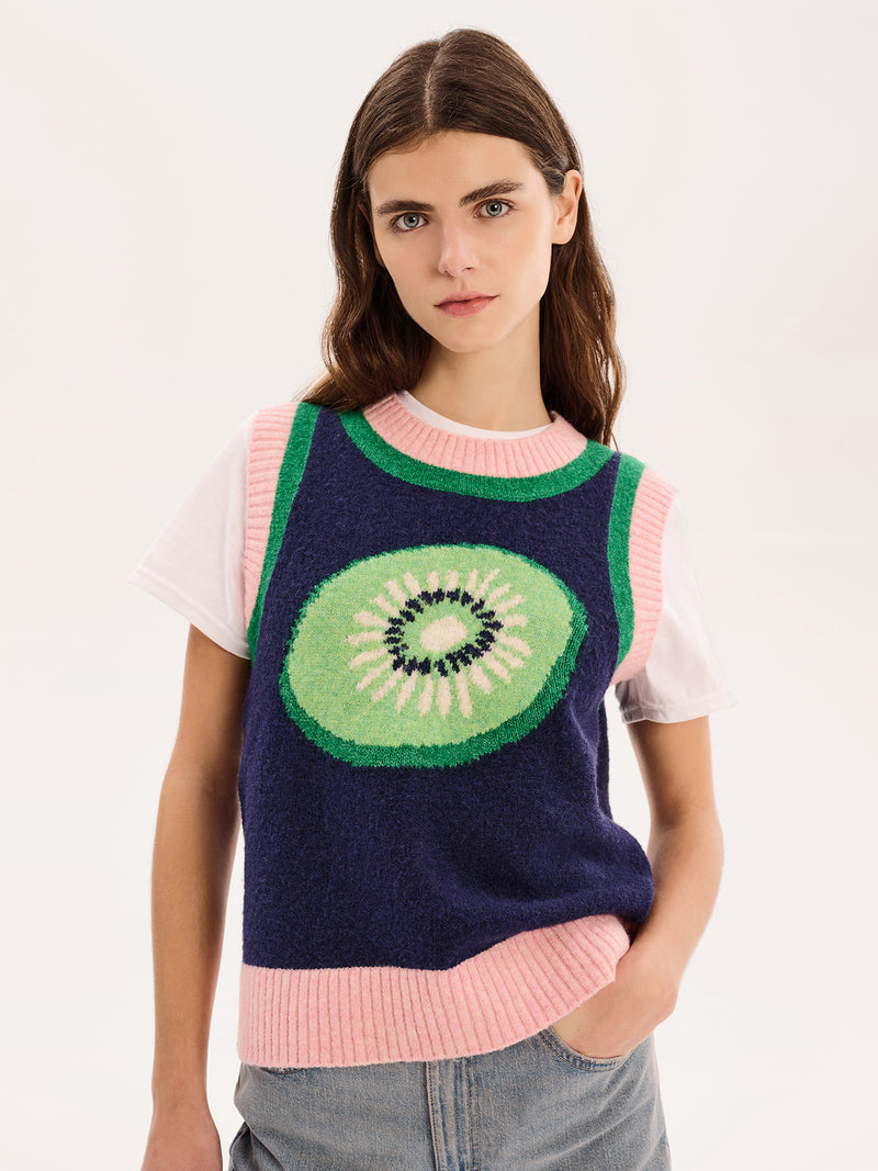 Bobbi Kiwi Vest in Navy
