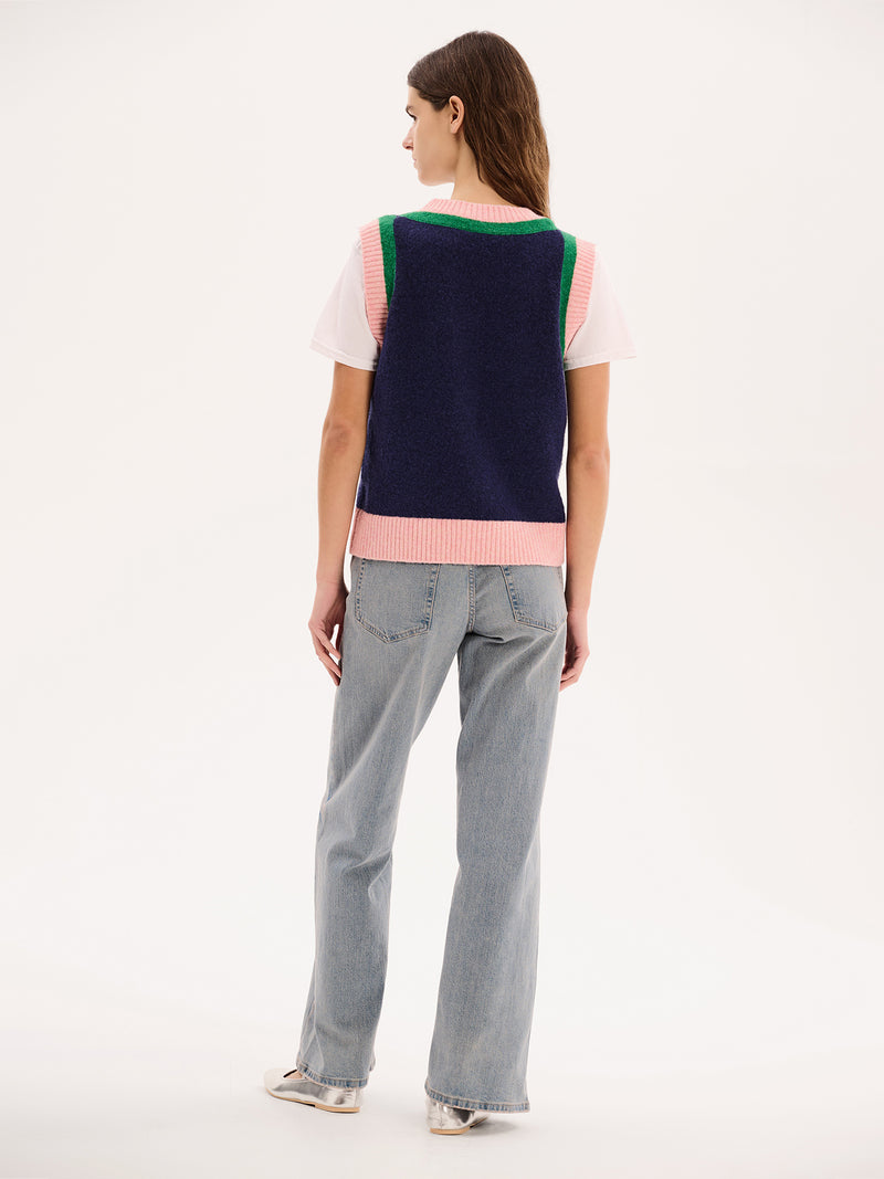Bobbi Kiwi Vest in Navy
