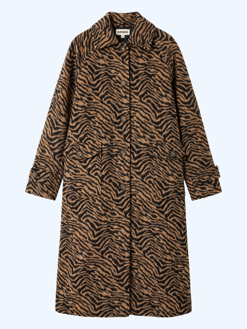 Bryce Coat in Brown Animal