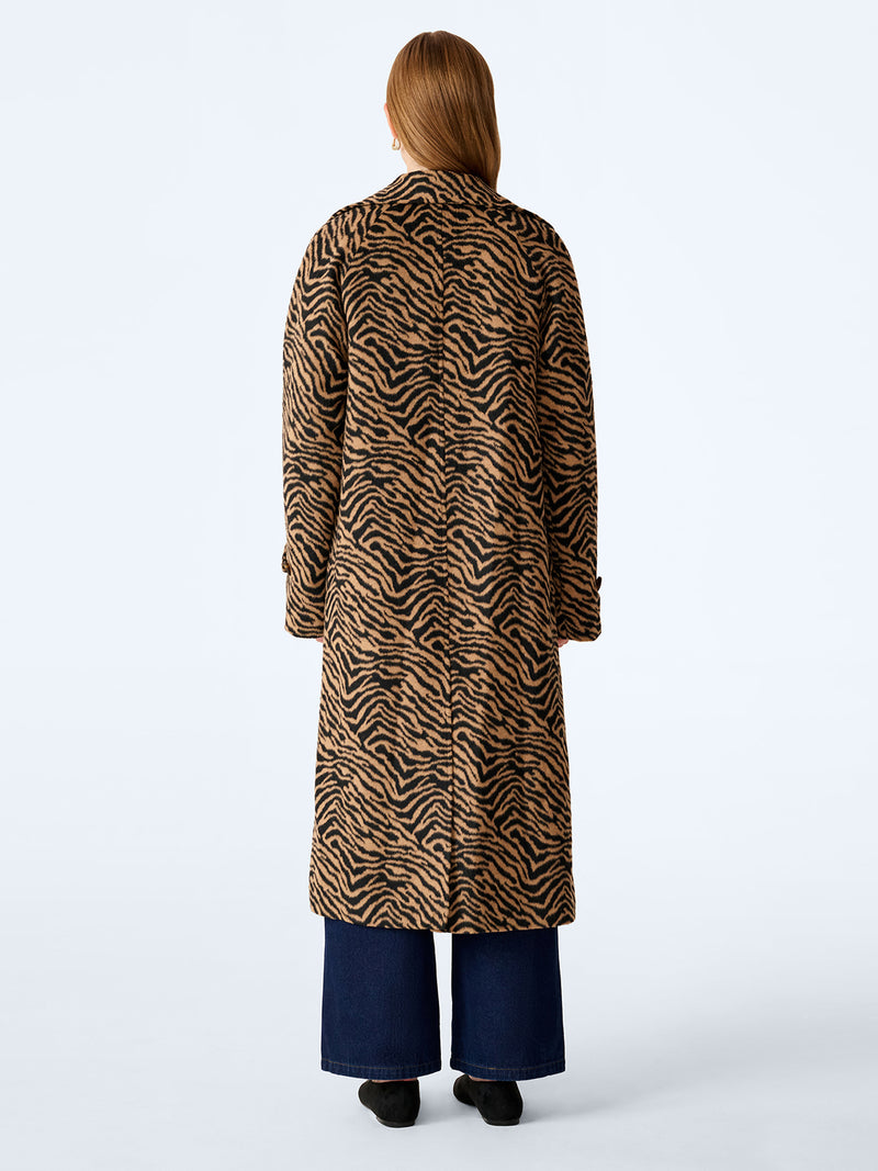 Bryce Coat in Brown Animal