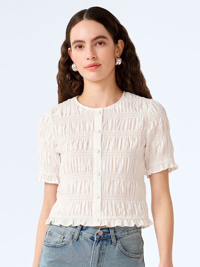 Burke Top in White