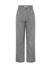 Load image into Gallery viewer, Cinnamon Relaxed Trousers in Black &amp; White Check