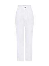 Load image into Gallery viewer, Cinnamon Relaxed Trousers in Tencel/Cotton Blend in White