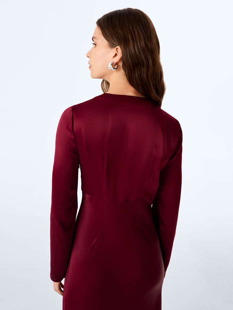 Camille Dress in Deep Wine