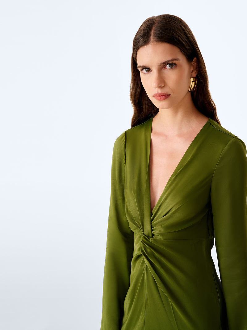 Camille Dress in Twist of Lime