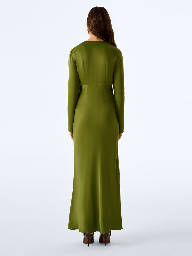 Camille Dress in Twist of Lime