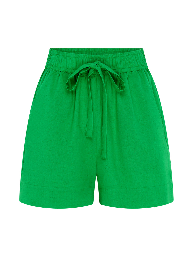 Canaria Elasticated Shorts in Green