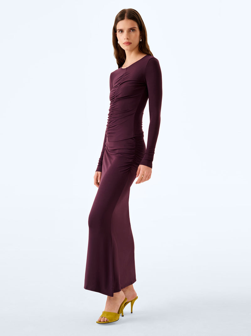 Careen Skirt in Aubergine