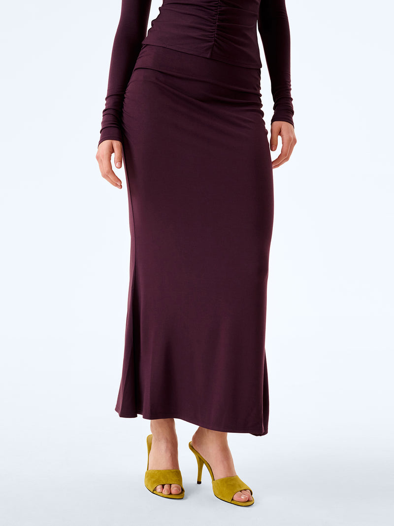 Careen Skirt in Aubergine
