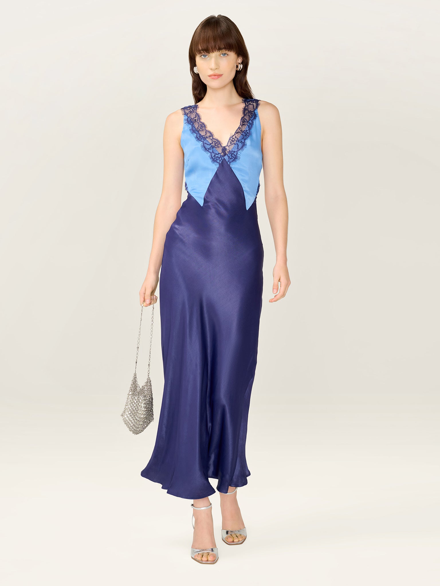Caroline Dress in Patriot Blue – OMNES