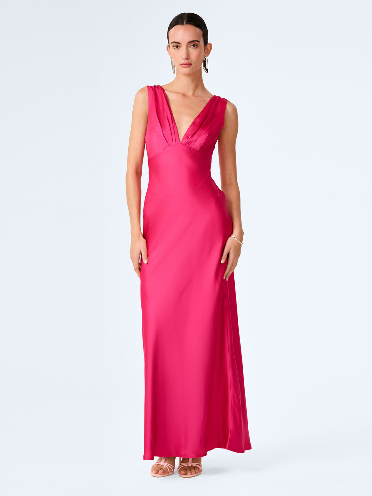 Asos Raspberry Dress Casey Dress in Raspberry – OMNES