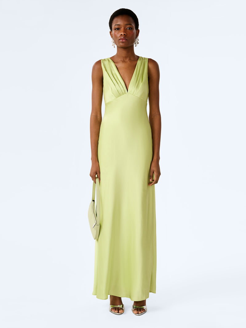 Casey Dress in Shaddow Lime