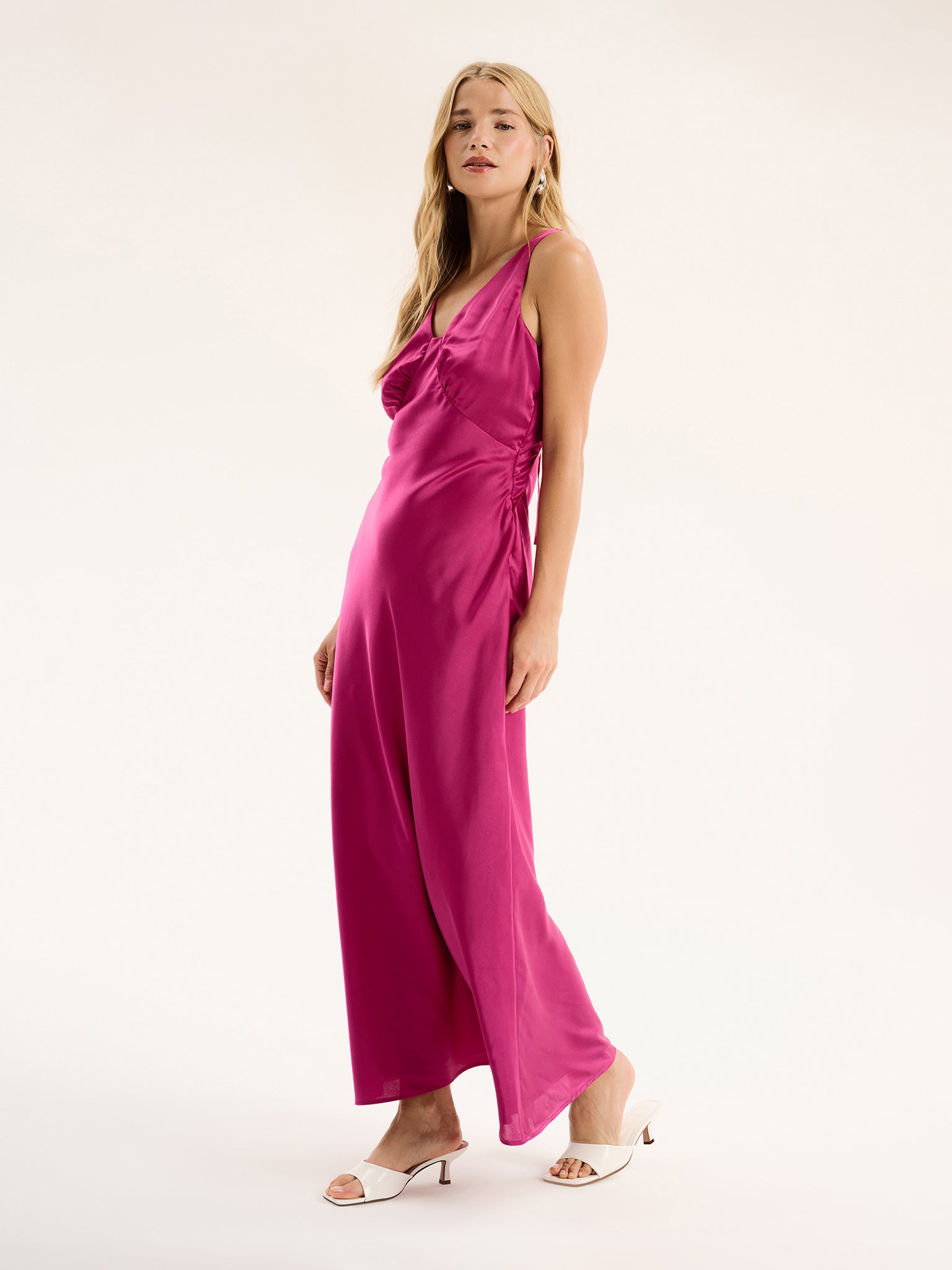 magenta dress for women Cerelle Dress in Magenta | OMNES | Dresses | Sustainable & Affordable Clothing