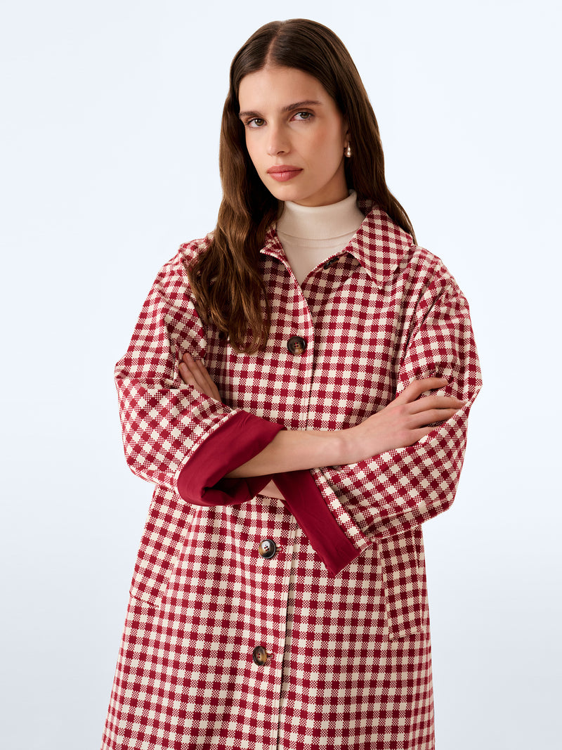 Charleston Trench in Red and Cream