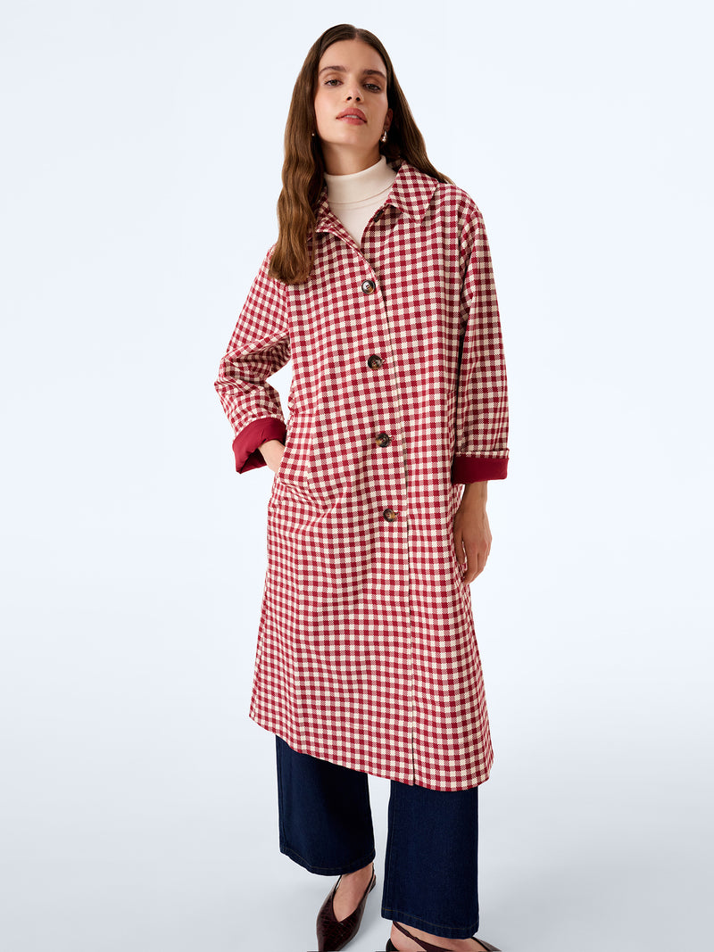 Charleston Trench in Red and Cream