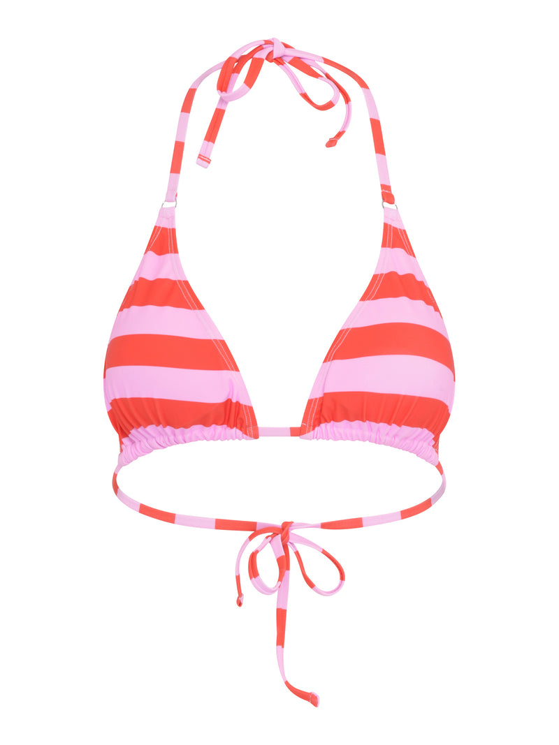 Clarissa Stripe Print Bikini Top