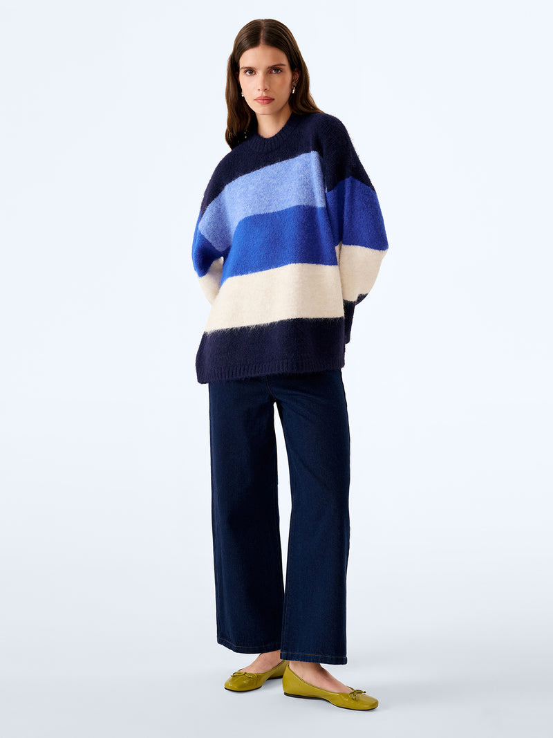 Constance Jumper in Navy and Cream